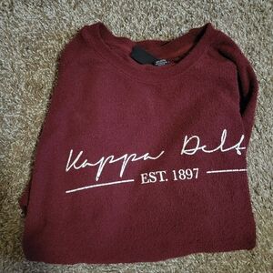 Kappa Delta Maroon Crewneck Sweatshirt